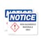 Signmission Non-Hazardous Materials Only OSHA Notice Sign, Vinyl Decal, 10in W x 7in L, 2PK OS-2PACK-NS-D-710-L-15071 - alternate 1